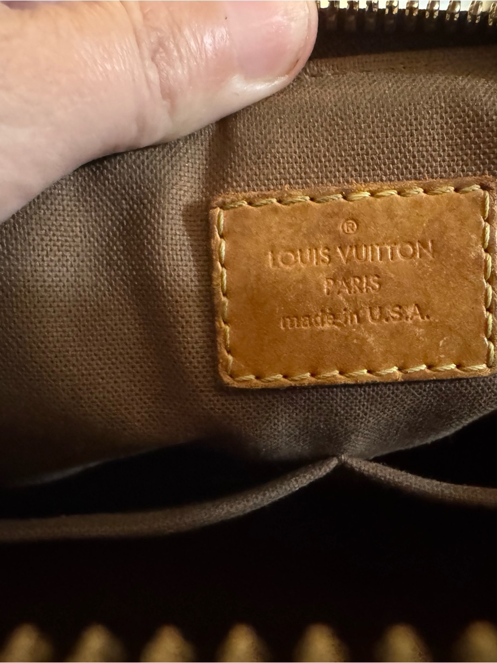 Louis Vuitton Monogram Canvas Tote in Brown and Golden Monogram - Picture 7 of 8